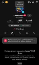 CONTA TIKTOK + DE 2K DE SEGUIDORES MUITO ENGAJADA (TIKTOK SHOP ATIVO SEM DOC) VENDER LOGO - Imagem 2
