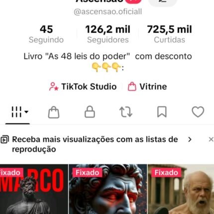 Conta Tiktok 126 mil seguidores MONETIZADA + Tiktok Shop
