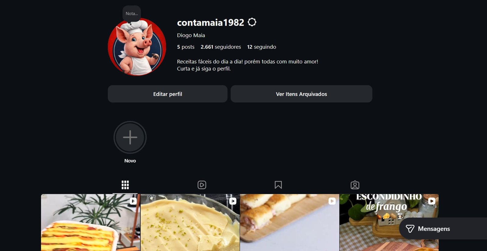 X1 🚨 INSTAGRAM DE COMIDA À VENDA +2.5K SEGUIDORES | PRONTO PRA LUCRAR HOJE 💰🔥 - Imagem 1
