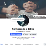 Página Conhecendo a Bíblia - Nicho Religioso - 8,6k seguidores