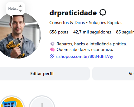 CONTA COM 43K SEGUIDORES NICHO DE CONSERTOS