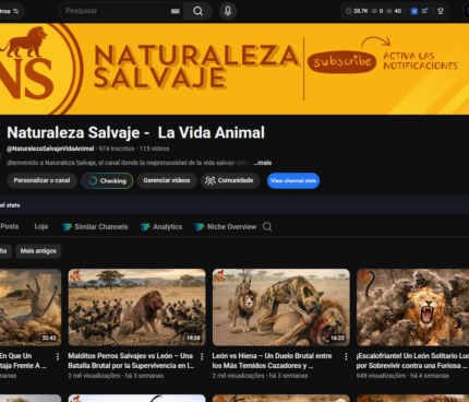 Canal de documentário animal