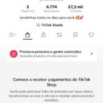 CONTA TIKTOK SHOP ATIVO 4,7K DE SEGUIDORES, PÚBLICO FEMININO