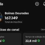 Canal no YouTube quase 170K
