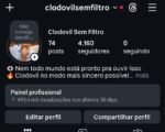 Insta Clodovil Sem Filtro conta nova, subindo gradativamente