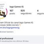 Conta Instagram com 800 seguidores
