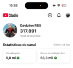 Canal Youtube ROBLOX- 317MIL INSCRITOS