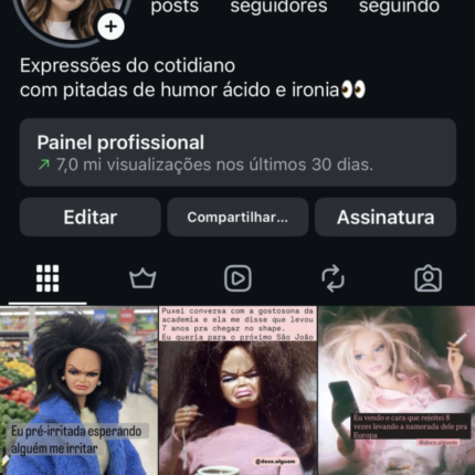 Instagram Humor/Memes 108k Seguidores | 7M Alcance Recente | Ideal para Instagram Shop
