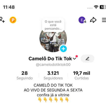 CONTA TIK TOK 3k SEGUIDORES