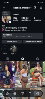 Instagram de Musa Latina 328k (Não é IA)