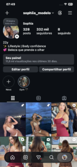 Instagram de Musa Latina 332K (Não é IA)