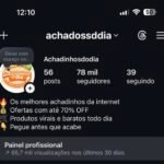 Conta de achadinhos viral