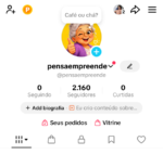 Conta TikTok 2.160 Seguidores Engajados