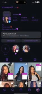 Conta Instagram 100k engajada💜