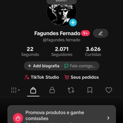 CONTA COM TIKTOK SHOP ATIVO ENGAJADA + 2K DE SEGUIDORES PRONTA PARA VENDER NO TIKTOK SHOP!!!! ( oferta única )