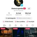 TikTok Nível Famoso 2 Milhões de seguidores Com Shop sem documento