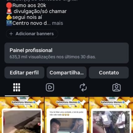 Conta no Instagram 11k de seguidores reais
