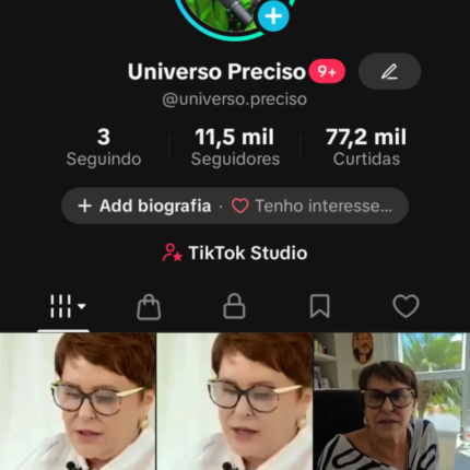 CONTA TIKTOK SHOP - SEM DOC. 11.5 MIL SEGUIDORES - SEM NENHUMA RESTRIÇÃO
