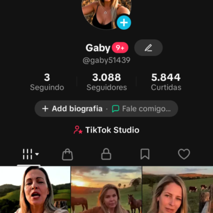 CONTA TIKTOK SHOP - SEM DOC. 3.088 MIL SEGUIDORES - SEM NENHUMA RESTRIÇÃO