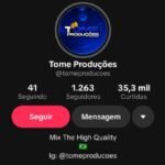 CONTA TIKTOK 1200 SEGUIDORES