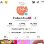 Conta Tik Tok bem engajada