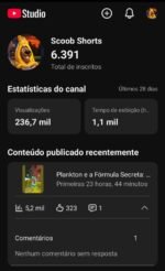 Canal Shorts à Venda com 6,3 Mil Inscritos | Venda rápida!!