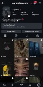 Conta Instagram impecável, 158k de seguidores totalmente orgânicos.