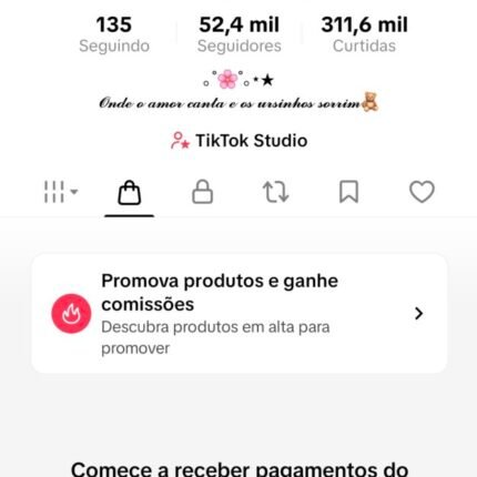 CONTA TIKTOK | 52,4K SEG👥 | 311,6K CURT ❤️ | MÚSICA & DANÇA