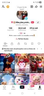 CONTA TIKTOK | 52,4K SEG👥 | 311,6K CURT ❤️ | MÚSICA & ENTRETENIMENTO 🎵 | SHOP ATIVA 💰