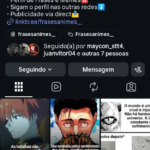 Perfil Instagram de Frases e Memes com 56 Mil Seguidores