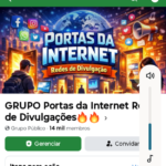 Grupo de 14 Mil Membros Portas da Internet Redes de Divulgações