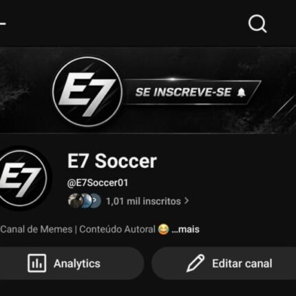 Canal monetizado (nicho futebol ⚽️)