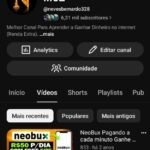 CANAL DE YOUTUBE- 6317 inscritos Pronto Para Monetizar Conteúdo Original
