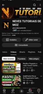 CANAL DE YOUTUBE- 6317 inscritos Pronto Para Monetizar Conteúdo Original