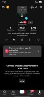 CONTA COM TIKTOK SHOP ATIVO + 2,3K DE SEGUIDORES PRONTA PARA VENDER NO SHOP!!! (Oferta Imperdível)