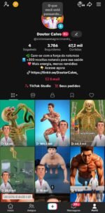 Perfil TikTok Nicho Saúde +3k seguidores +2m de viws