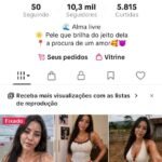Conta no tiktok com 10.3k seguidores