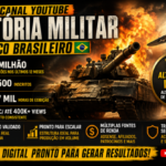 Canal YouTube História Militar (BR) | +1.5M Views/Ano | +18K Inscritos | Alto Potencial de Monetização