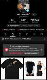 conta de tik tok 5k