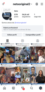 CONTA DE ENTRETENIMENTO SUPER ENGAJAMENTO 54K