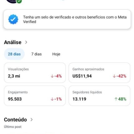 Conta do Facebook Monetizada com 175 mil seguidores