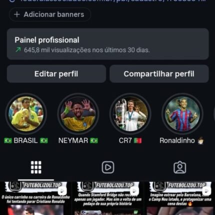 CONTA VIRAL DE FUTEBOL FACIL CRESCIMENTO