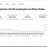 👉 Canal Monetizado Premium (FR) | 11.240 Inscritos | 183K Views/Mês | Com renda ativa mensal de +$1.000 | RPM Alto | Nicho Histórico