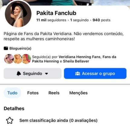 Página Pakita Fanclubs - MONETIZADA - 11k seguidores