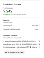 🚀 Vendo Canal YouTube com 9.240 Inscritos - Imagem 2