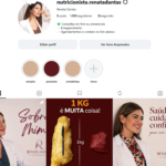 Vendo meu Instagram Nutricionista 1K / Ótimo Nível de Interação e Consistência