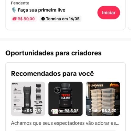 TikTok Shope 2.3 Milhões de membros, zero restrição: Monetizado e com TikTok shope para colocar os documentos, valor promocional de