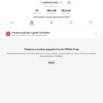 CONTA DO TIKTOK MONETIZADA + SHOP ATIVO +10,4K SEGUIDORES (ENGAJAMENTO REAL)