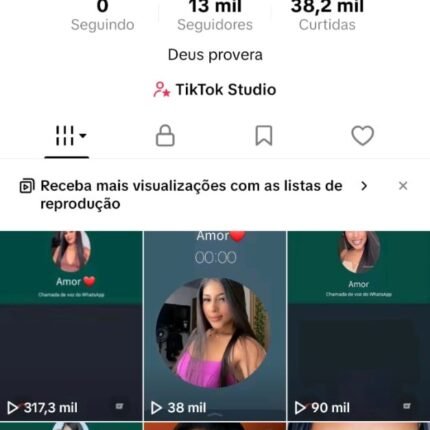 CONTA DO TIKTOK MONETIZADA +13K SEGUIDORES +38,2K CURTIDAS (ENGAJAMENTO REAL)