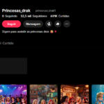 Conta tik tok com 52.000 seguidores